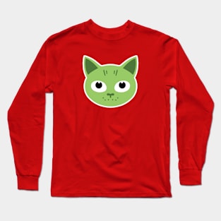 Birka the green cat Long Sleeve T-Shirt